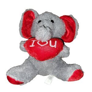Dan Dee Valentines Day Elephant 8 inch Plush I Love You Heart Stuffed Animal Toy